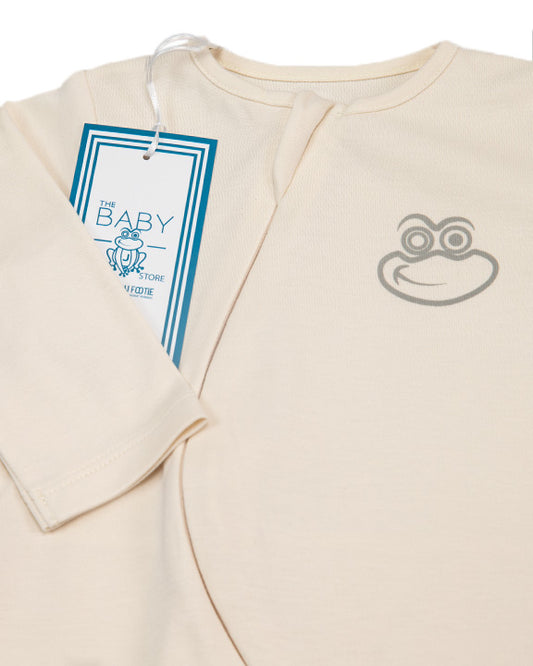 The Jullian Footie - Buttercream baby pajama