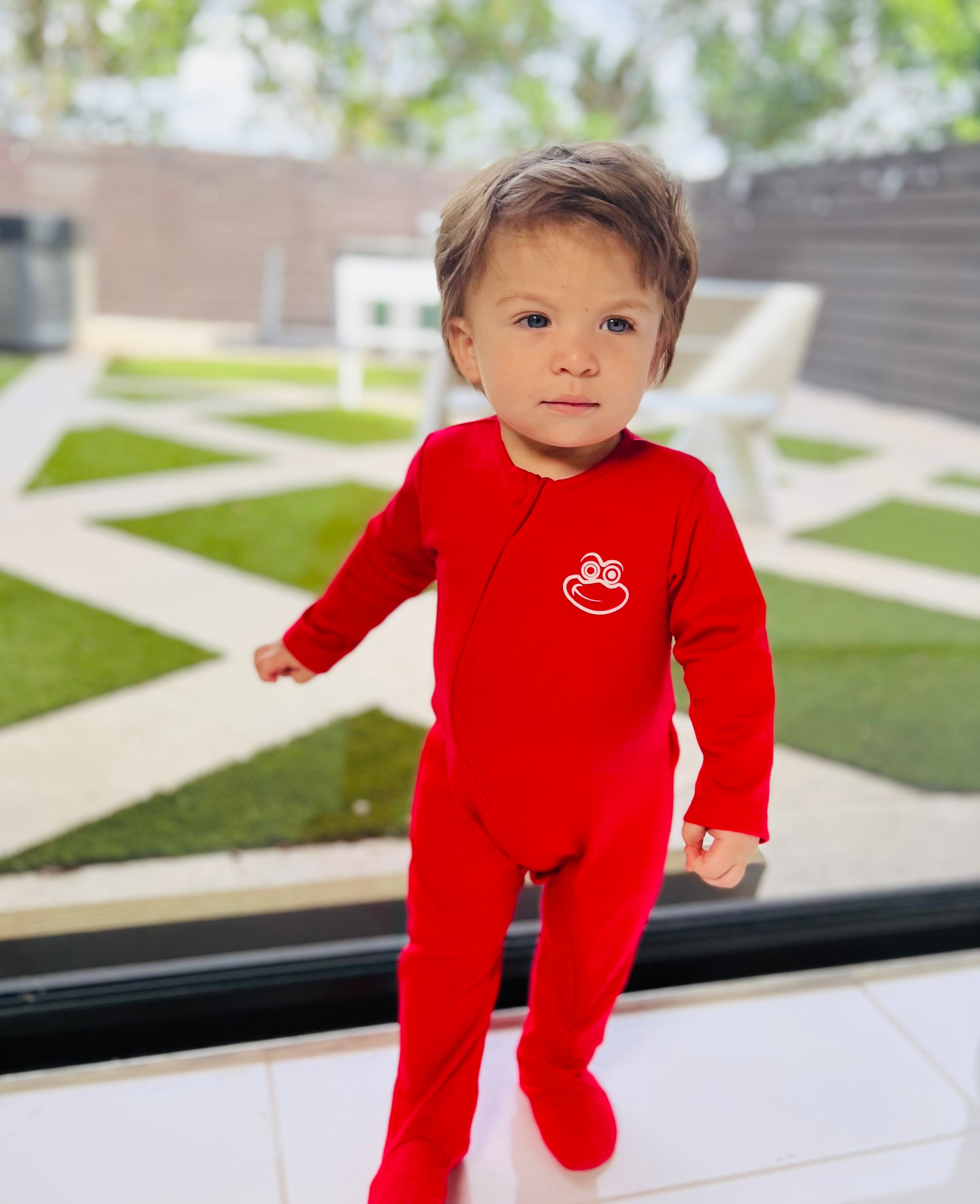 Red footed best sale pajamas baby